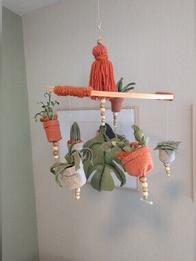 Homemade Plant Succenlet Cactus Mobile For Crib